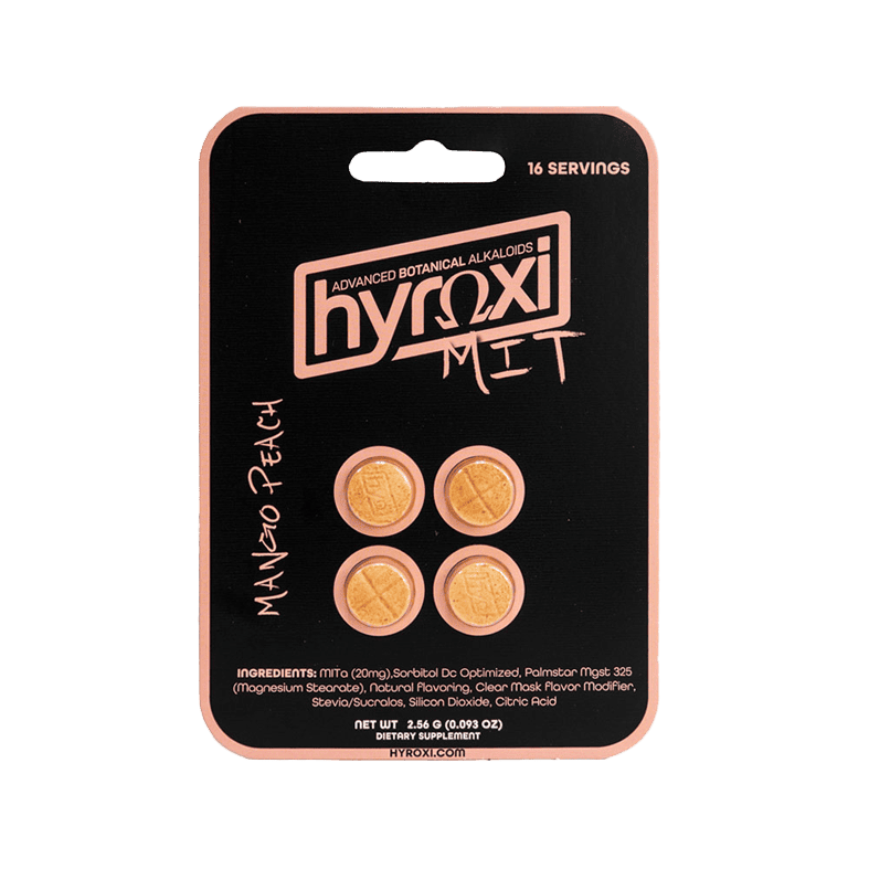 Hyroxi MIT-A Tablets Mango Peach 4-count blister